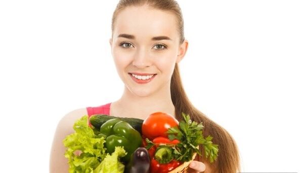 Verdure su una dieta sana per dimagrire